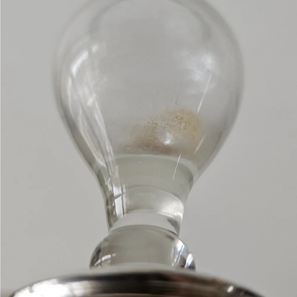 Vintage Watrous Sterling Silver Base Bud Vase Etched Glass Floral Vase 6.5" - Picture 11 of 11